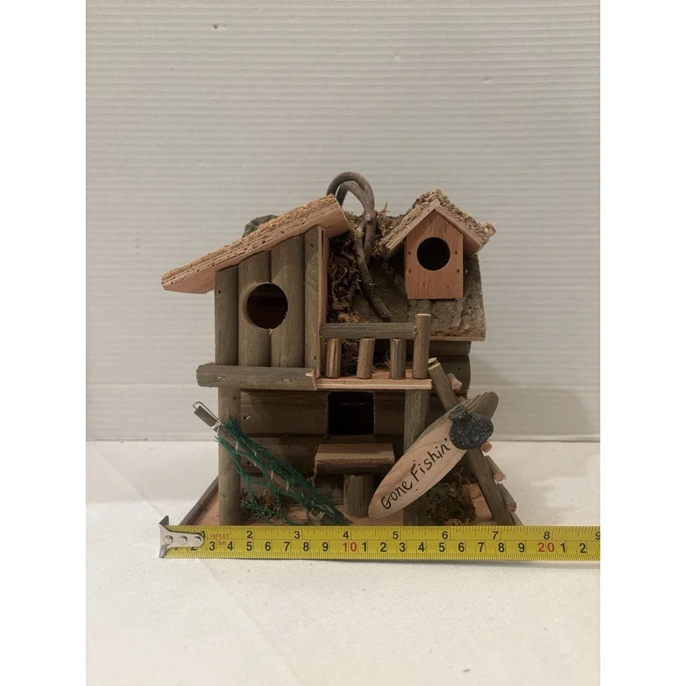 Gone Fishin Birdhouse 8x8x7